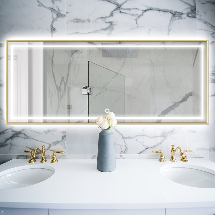 Orren Ellis Moorton Lighted Bathroom/Vanity Mirror & Reviews Wayfair